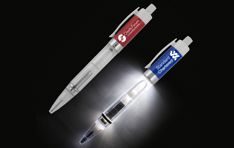 Light Up Pen with White Color LED Light